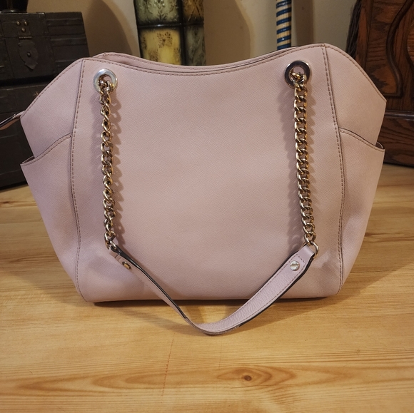 Michael Kors Powder Pink Leather Jet Set Travel Chain Tote - Picture 4 of 16